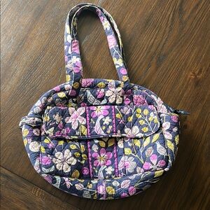 Vera Bradley Quilted Floral Women's Zip Top Travel Bag